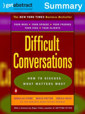 cover image of Difficult Conversations (Summary)